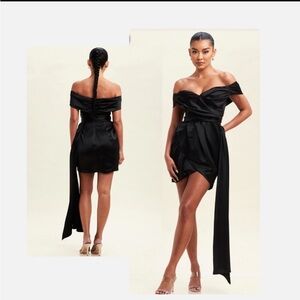 Elegant Black Off-Shoulder Dress